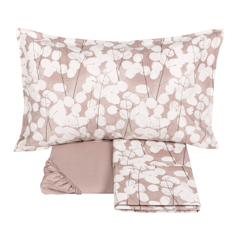 LUNARIA Bettüberwurf-und Bettlaken-Set