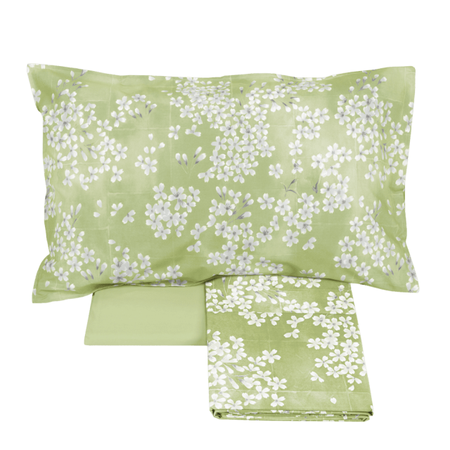 KIMONO Bettüberwurf-und Bettlaken-Set