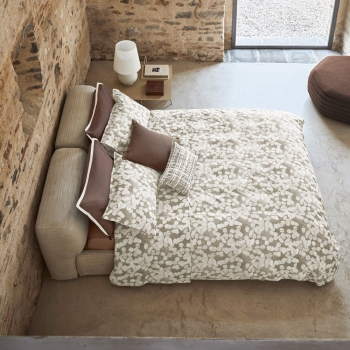 LUNARIA Bettüberwurf-und Bettlaken-Set