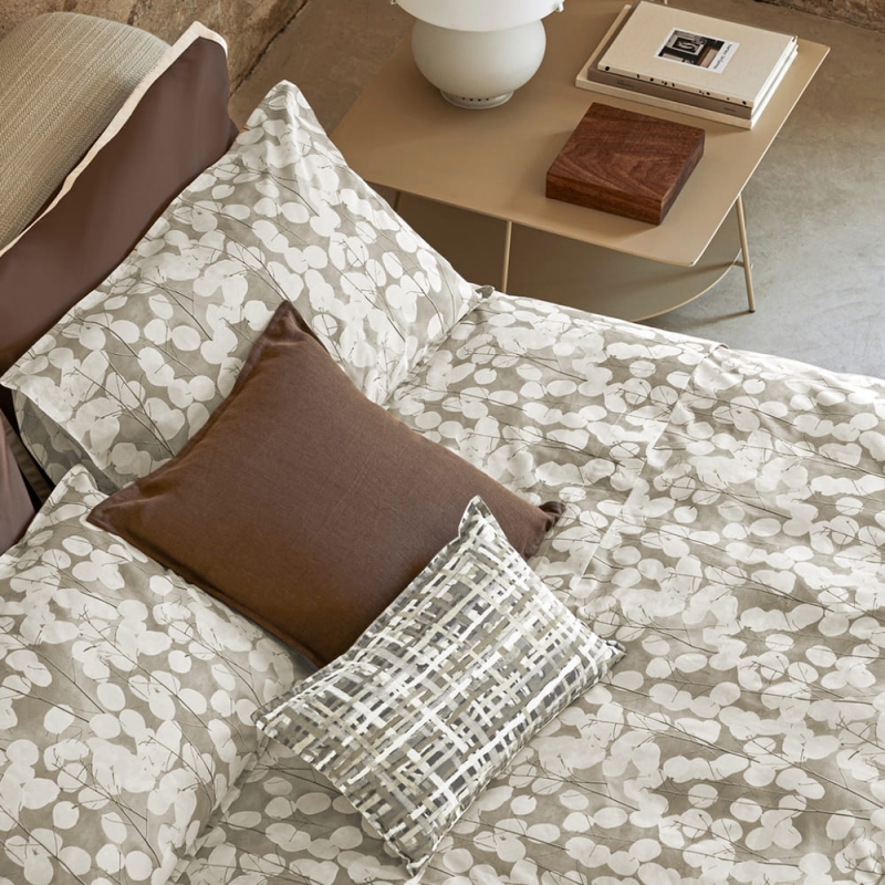 LUNARIA Bettüberwurf-und Bettlaken-Set