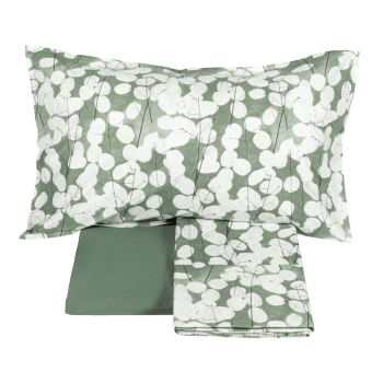 LUNARIA Bettüberwurf-und Bettlaken-Set