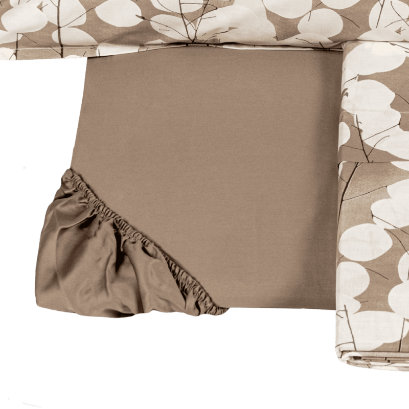 LUNARIA Bettüberwurf-und Bettlaken-Set