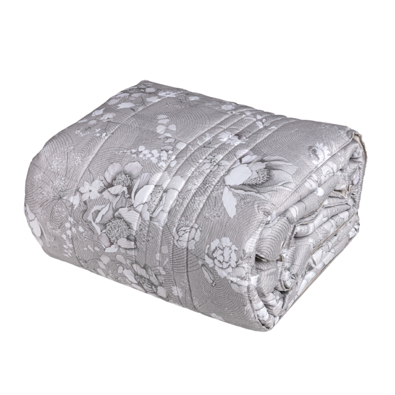 ORTO BOTANICO Quilt - Taglia: 2 piazze,Colore: ORTO BOTANICO - GRIGIO