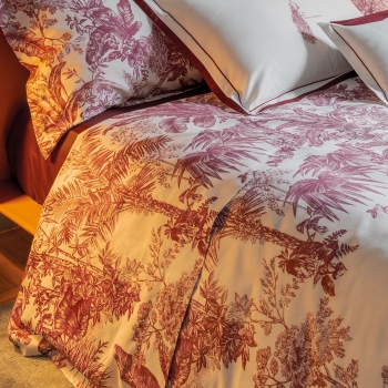 JUNGLE WHISPER Bettüberwurf-und Bettlaken-Set