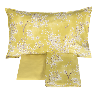 KIMONO Bettüberwurf-und Bettlaken-Set