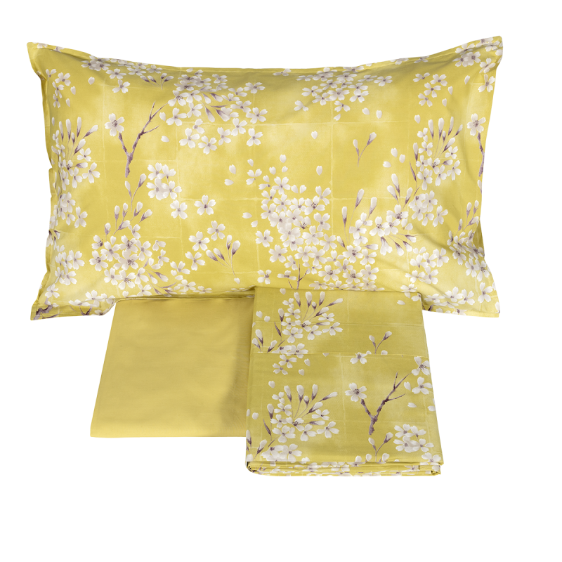 KIMONO Bettüberwurf-und Bettlaken-Set