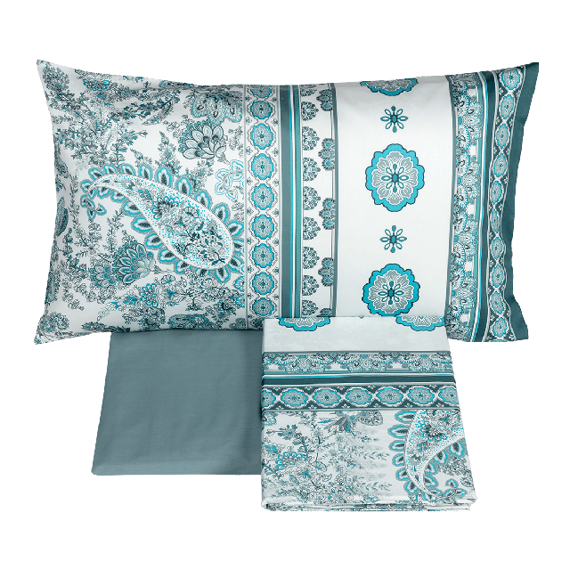 SAMARCANDA Completo lenzuolo copriletto