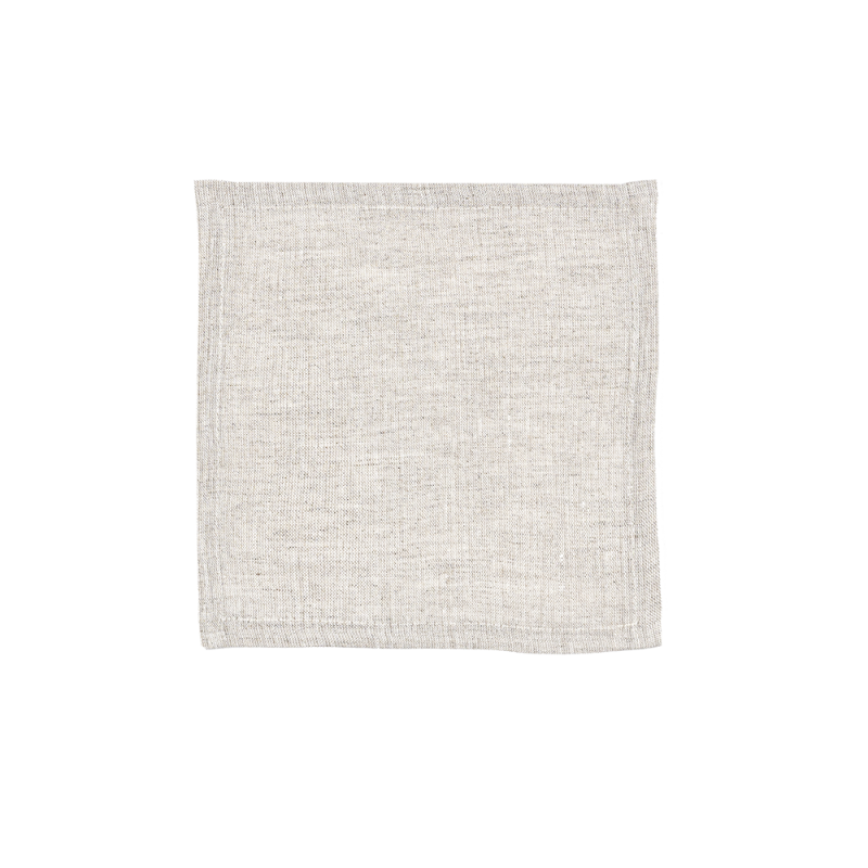 BRERA 6 tovagliolini COKTAIL 16X16 - NATURALE