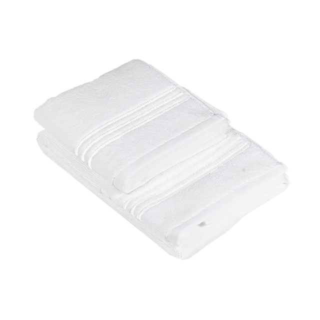 ISOLA Set ospite e Asciugamano 40x60 + 60x110 ISLCOPP - BIANCO/BIANCO