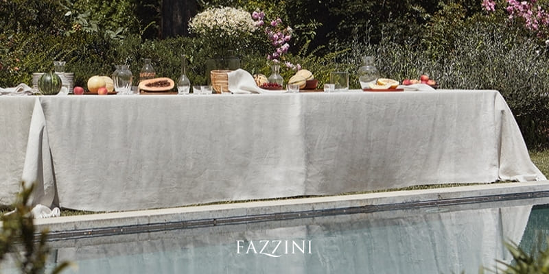Tovaglia Soffio  - Fazzini. Lino 100% con trattamento Pentec