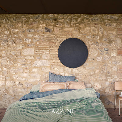 Easy Stripes - Fazzini. Percalle di puro cotone 170TC lavato in capo